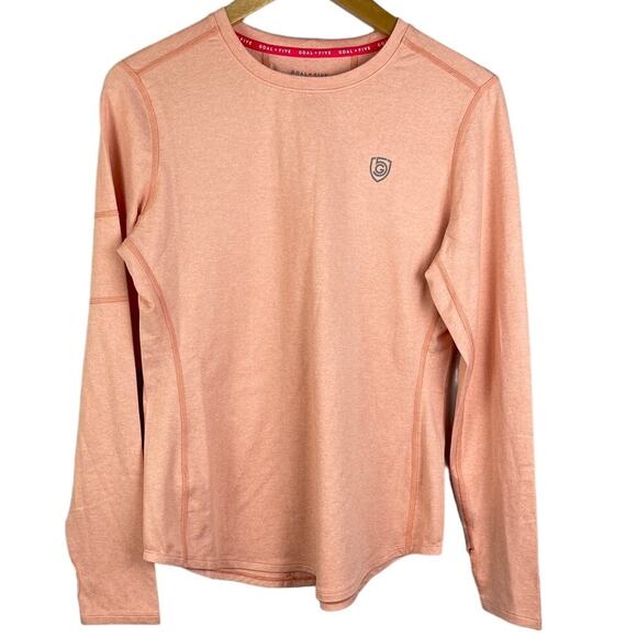 Goal‎ Five Luxe Faded Rose Foudy Women's Longsleeve Workout Top Size Medium - Picture 3 of 9